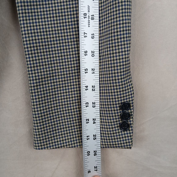 Oscar De La Renta 42L Mens Sport Coat Blazer Jacket 21x33 Tall Long Defect Wool - Picture 13 of 16